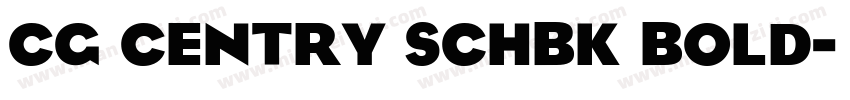 CG Centry Schbk Bold字体转换